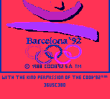 Olympic Gold-Barcelona Title Screen